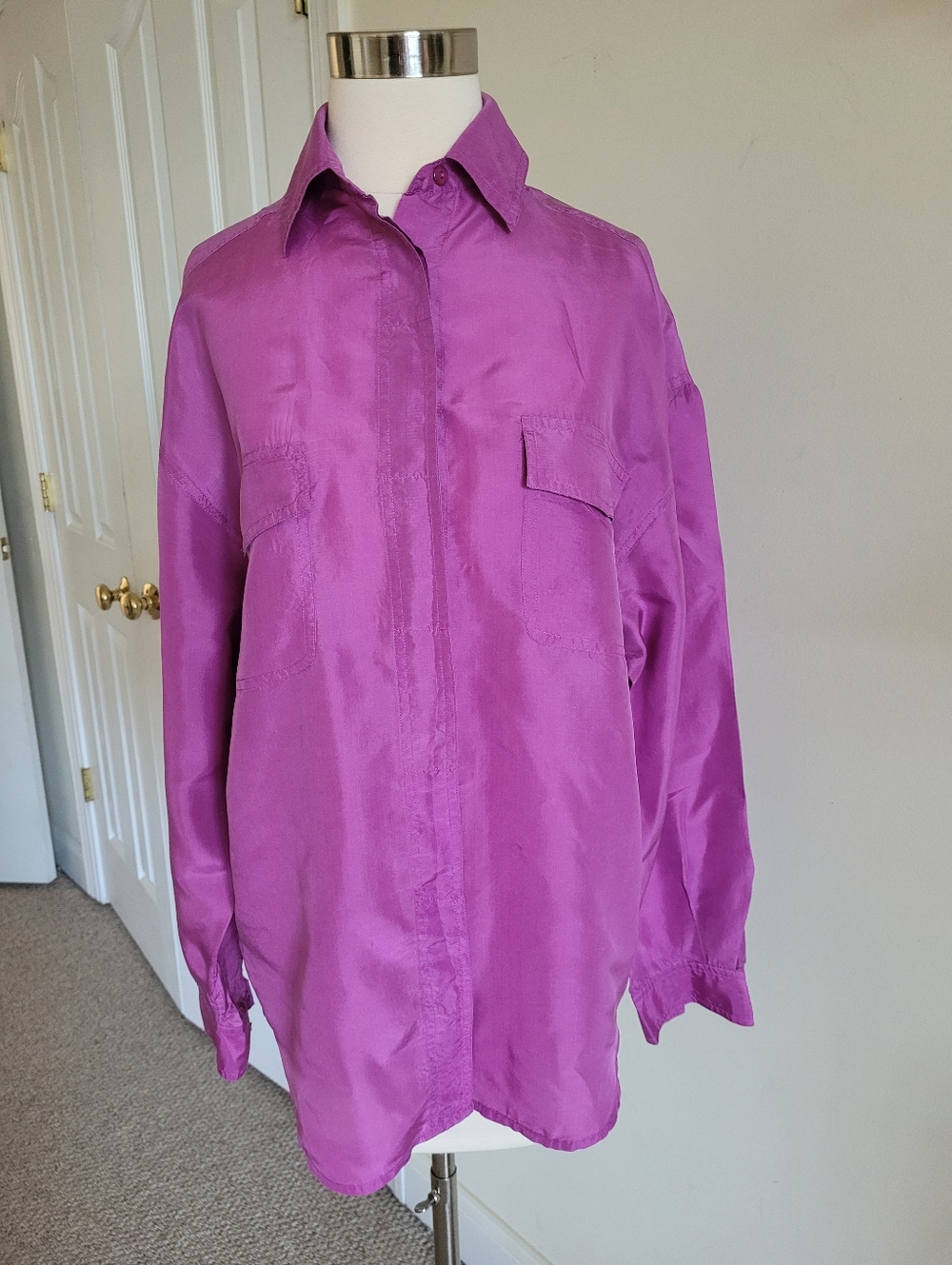Diane Gilman Silk Blouse - Picture 2 of 4